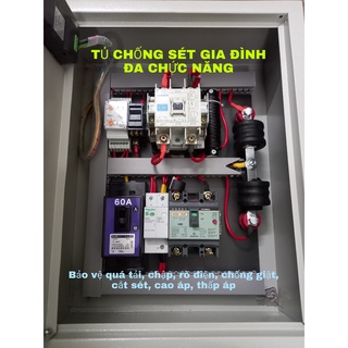 Tủ chống sét gia đình đa chức năng 60a 220v