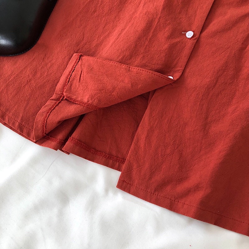 Váy nữ ngắn tay có dây thắt sau lưng, chất đũi thô