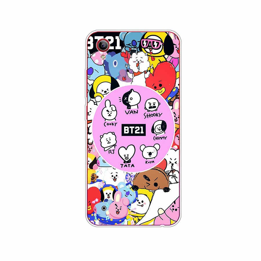 Soft Case Silikon Tpu Motif Bt21 Bts Untuk Vivo Y53 Y55 Y91 Y91C S1 2019 S1 Pro