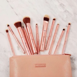 Bộ cọ bh cosmetics metal rose 11 cây