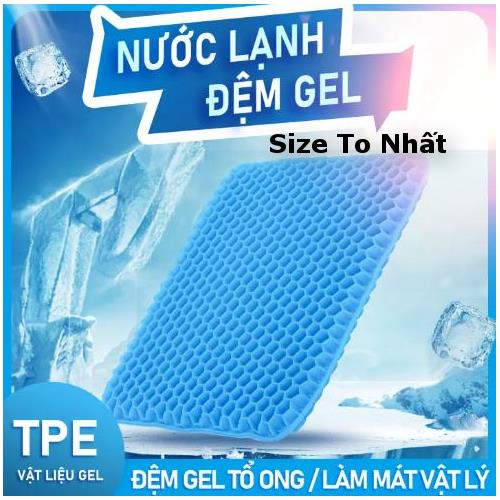 Đệm Ngồi 2 Lớp Gel Tổ Ong 3D Thoáng Khí Cho Người Ngồi Lâu, Nệm Ngồi Ghế Văn Phòng Lót Xe Hơi Bàn Làm Việc