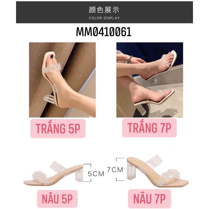 Sandal trong suốt