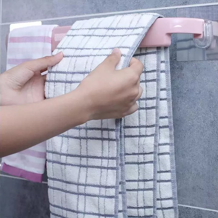 Giá treo khăn mặt - Giá treo đồ đa năng dán tường bằng nhựa (GKD01)