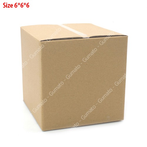 Hộp giấy P1 size 6x6x6 cm, thùng carton gói hàng Everest