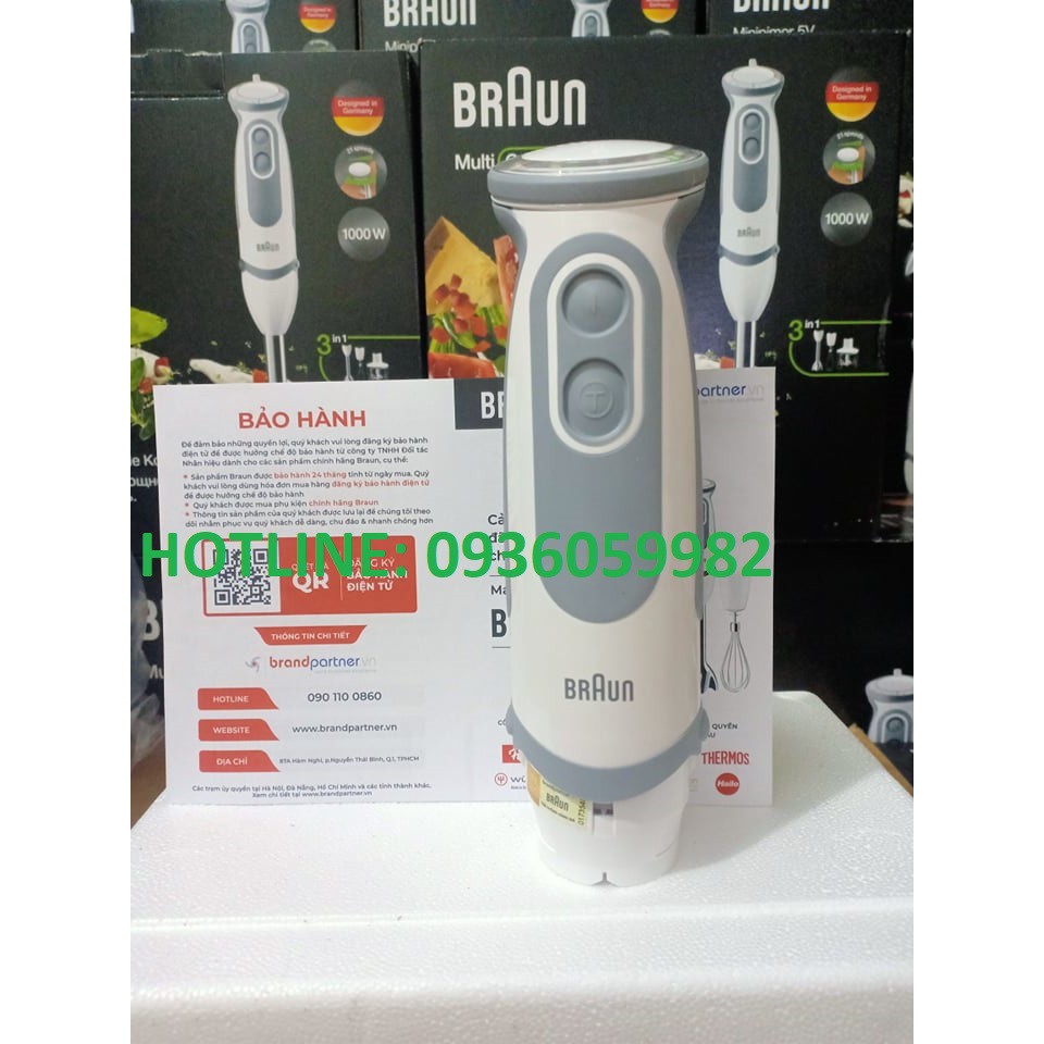 TAY CẦM, MOTO, ĐỘNG CƠ MÁY XAY CẦM TAY BRAUN 1000W, HÀNG CHÍNH HÃNG
