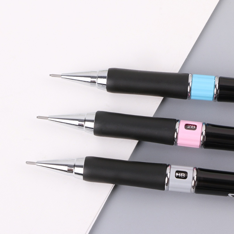 Bút chì bấm tự động HB 0.5mm 0.7mm tiện lợi cho học sinh dùng trong văn phòng và trường học