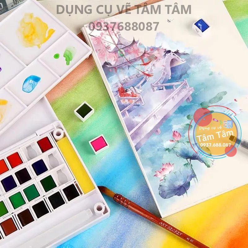 Sổ vẽ màu nước, Sketchbook màu nước , Canson màu nước