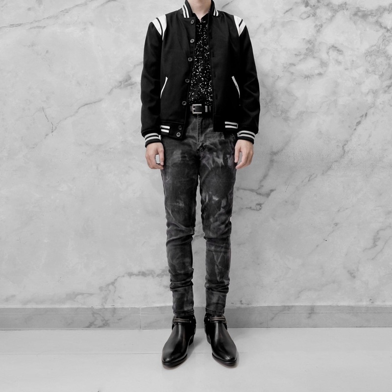 Áo BOMBER TAY VIỀN TRẮNG GIÁ SỈ