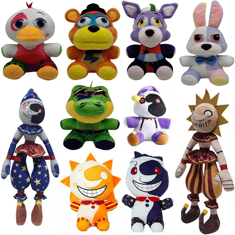 Đồ chơi sang trọng Fnaf Sundrop Mangle Foxy Freddy Fazbear BOSS Búp bê trò chơi Quà cho trẻ em