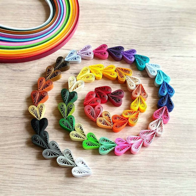 GIẤY QUILLING MỎNG ĐỊNH LƯỢNG 80 ĐẾN 124GSM ( ĐẶT HÀNG VUI LÒNG NHẮN MÃ MÀU VỚI SHOP)