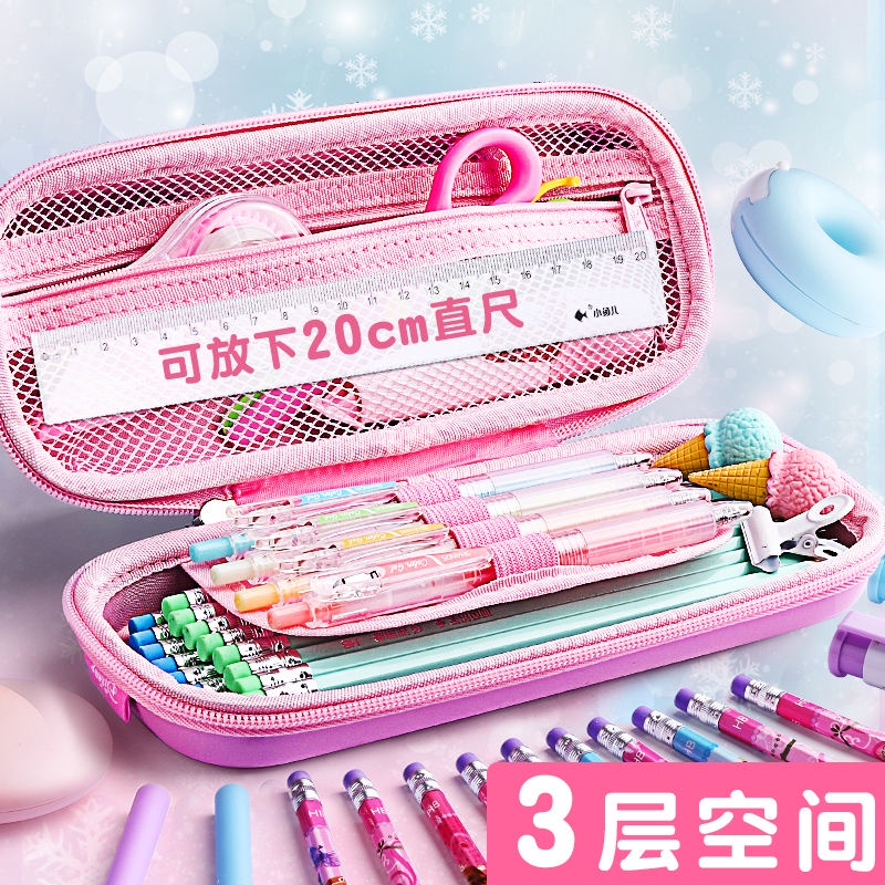 ♛Hộp Bút Cỡ Lớn Họa Tiết Hoạt Hình Disney Dễ Thương Cho Học Sinh Tiểu Học