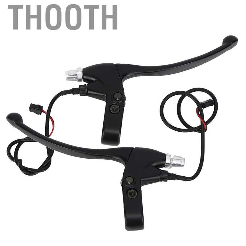 Thooth Thicken Aluminium E-bike Brake Lever Kits for Electric Bicycle Scooter Black