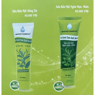 Sữa rửa mặt trà xanh tinh chất serum nhật việt