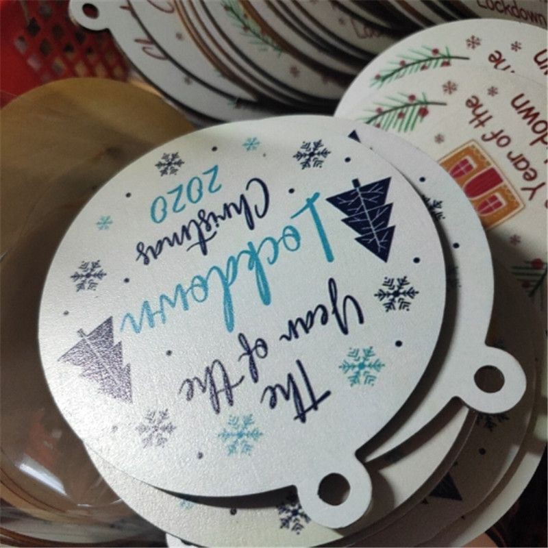 Bộ Miếng Gỗ Treo Trang Trí Năm Mới 2020