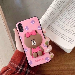 ỐP GẤU NỔI SILICONE - CASE IPHONE
