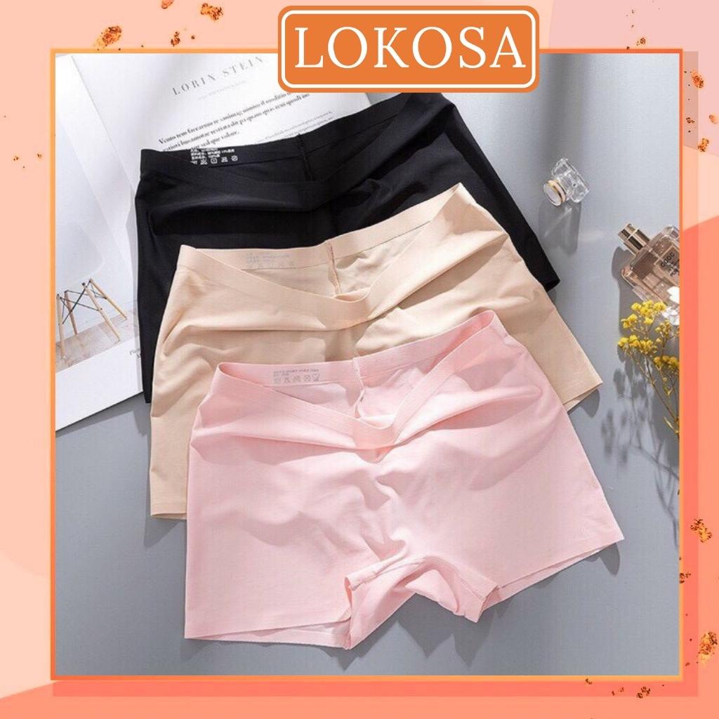 Quần Lót Đùi LOKOSA Quần Bảo Hộ Mặc Váy Đúc Su Trơn Không Lộ Viền Cao Cấp Mềm Mại Thoáng Mát PK001