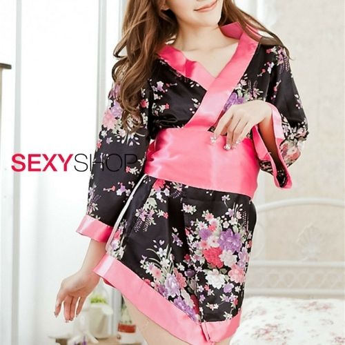 [TẶNG QUẠT] Kimono Hoa Nhật Bản - Cosplay nàng Geisha Nhật Bản gợi cảm