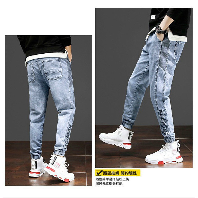 Quần Jean Nam Chất Bò, Quần Jogger Nam Xanh Cao Cấp Trẻ Trung Phong Cách hàn Quốc Giá Gốc Tận Xưởng (44 - 77KG)