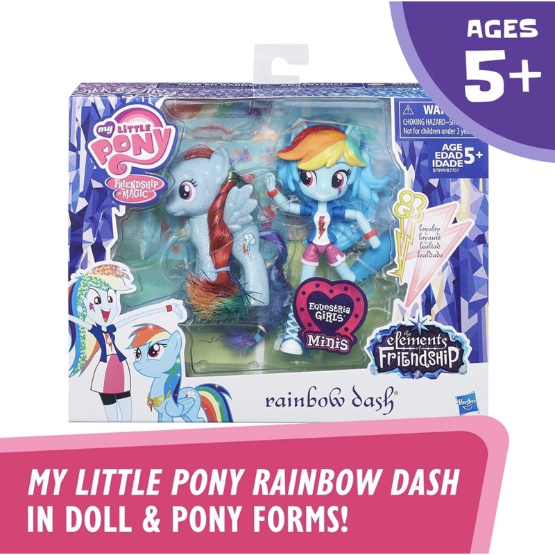 Hộp Pony nhân vật Rainbow Dash &amp; ngựa cầu vồng