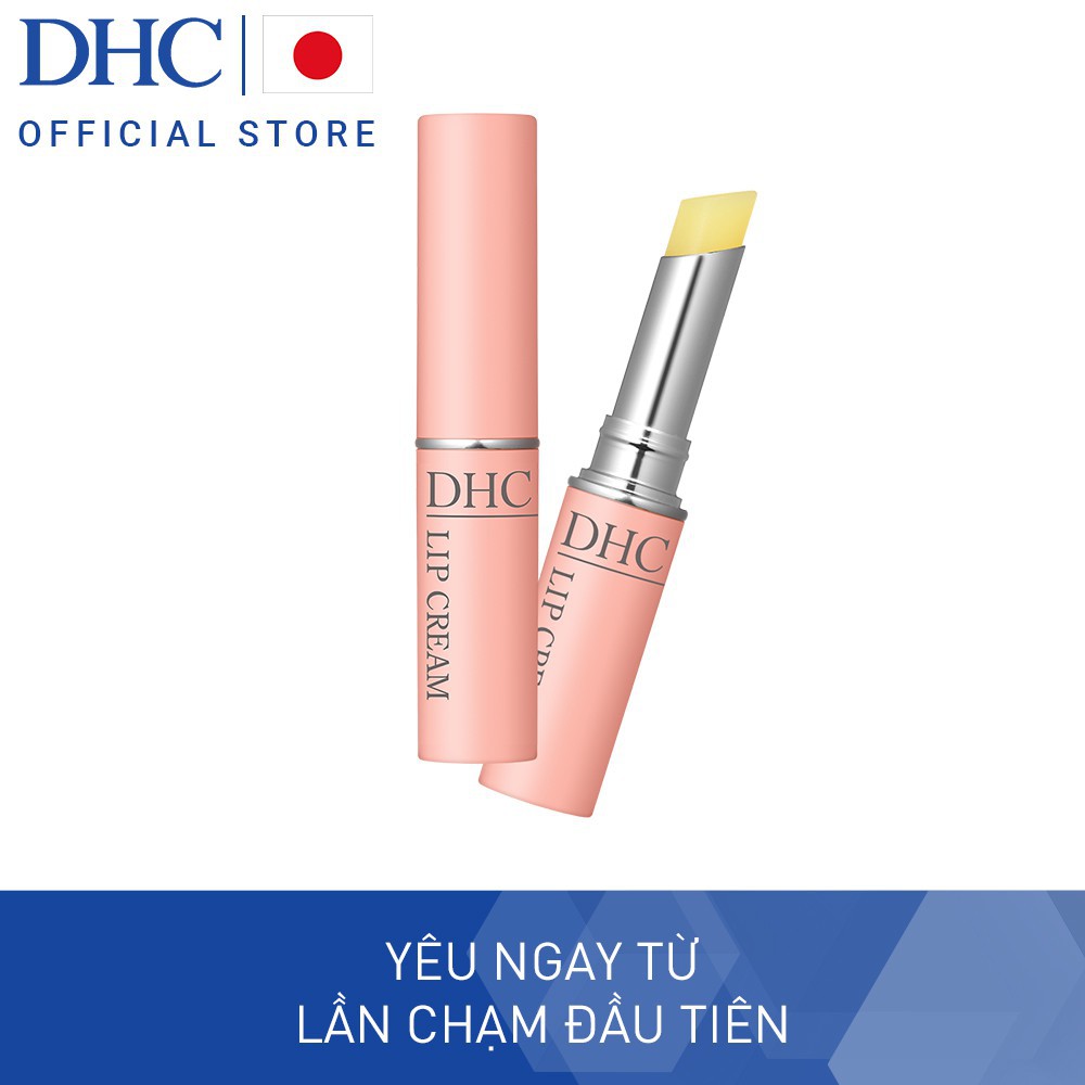 Combo Son dưỡng DHC Lip Cream 1,5g + Bông tẩy trang DHC Silky 80 miếng