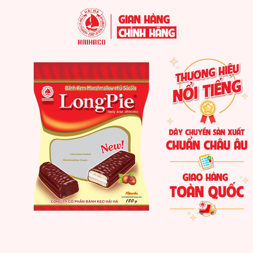 Bánh Socola Mềm LongPie Hải Hà - Túi 180g