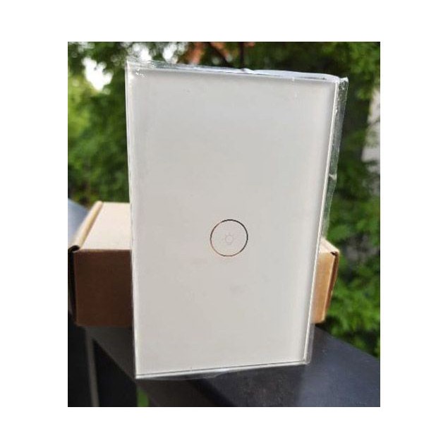 Công Tắc Cảm Ứng Tuya - 1 Nút Hỗ Trợ Google Assistant, Alexa Và Hass Trắng/Đen