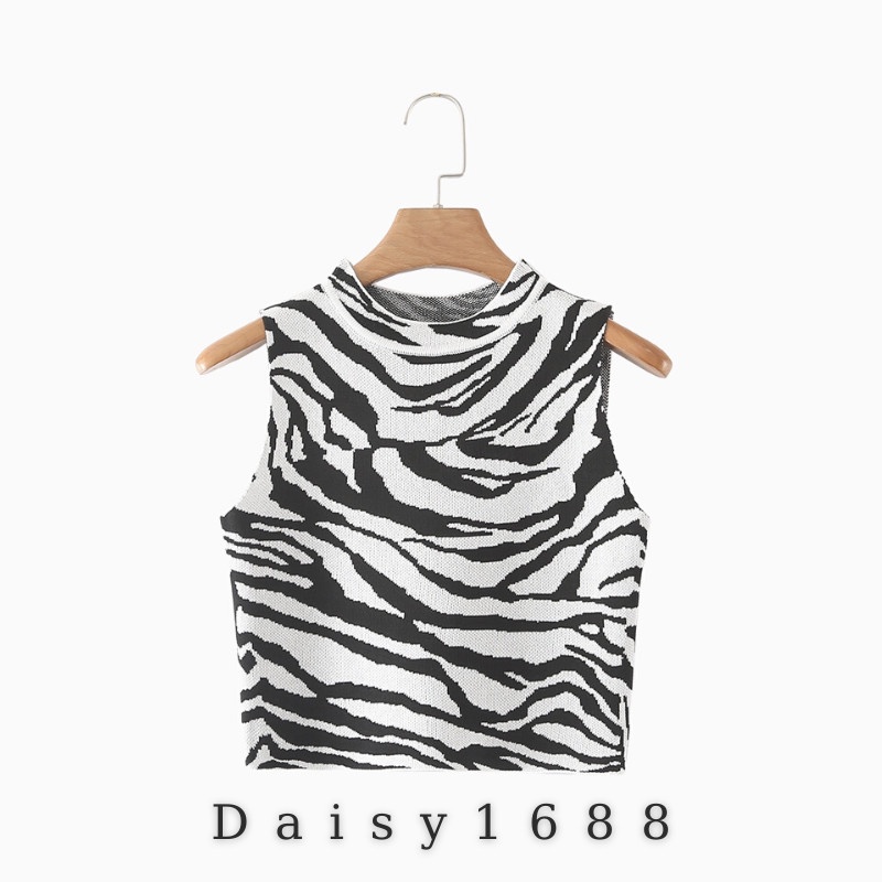 Áo Croptop Ba Lỗ Kẻ Caro Họa Tiết Vằn CÓ SẴN Daisy1688