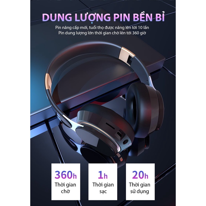 Tai nghe bluetooth thời trang Hifi XBASS T7/kèm micro cực hot/bass mạnh bluetooth 5.0/pin siêu khủng/tai nghe chơi game