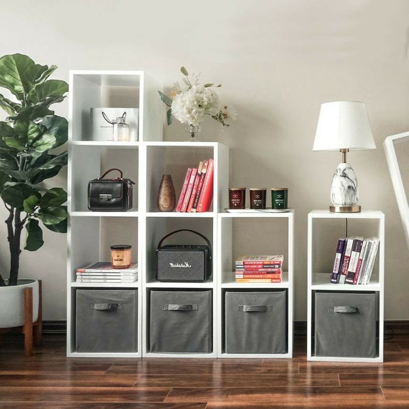 Hộp Vải Kệ Tổ Ong, Hộp Đựng Đồ Đa Năng Cho Kệ Sách Nhiều Tầng, Thùng Vải Không Dệt Chống Ẩm Mốc Có Thể Gấp Gọn