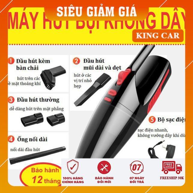 Máy hút bụi cầm tay, máy hút bụi mini cho ô tô Vacuum Cleaner công suất 120w - Shop KingCar