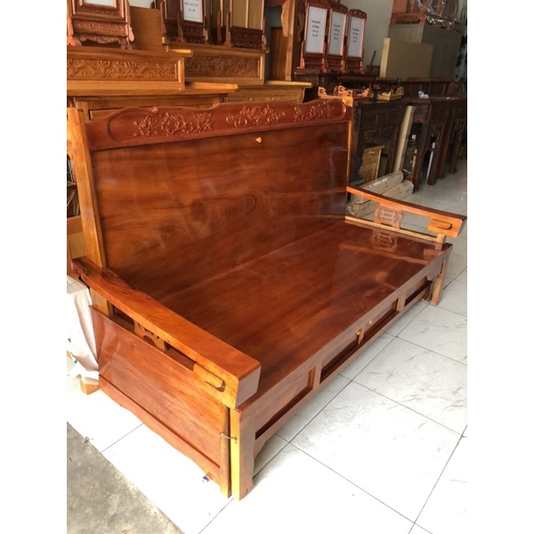 Ghế Trường Kỹ Gỗ Tràm Mặt Xoan Đào 1m2