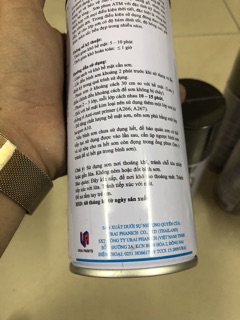 Sơn phun đen bóng a10
