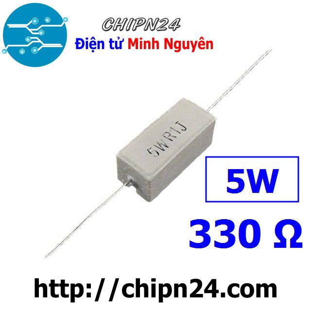 [3 CON] Điện Trở Công Suất 330R 5W