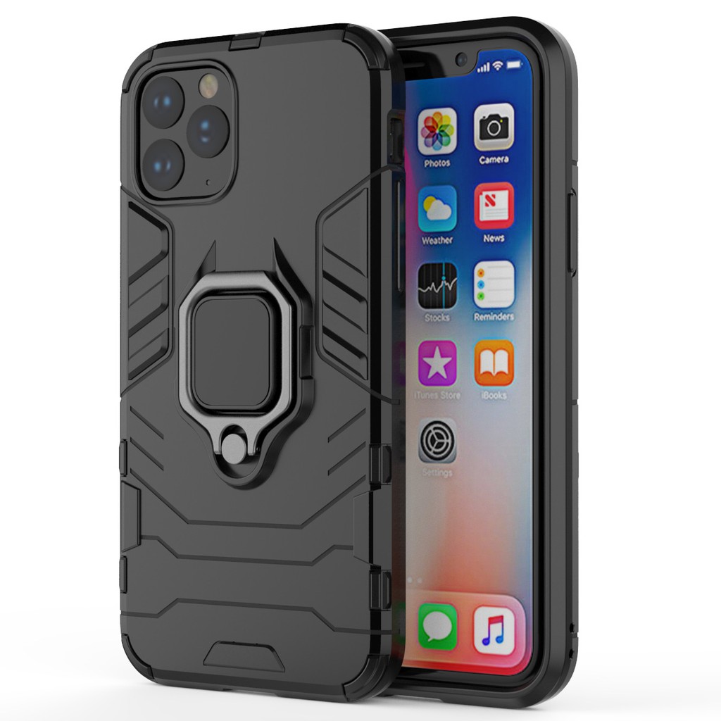 Ốp lưng iPhone 11 Pro ốp iron man ốp batman ốp chống sốc iphone kèm nhẫn iring chống xem video bảo vệ camera hít từ tính