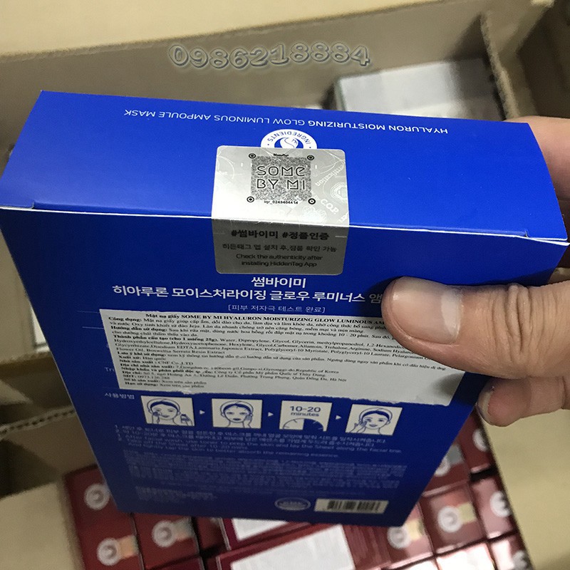 [Mã COS1103 hoàn 8% xu đơn 250K] Mặt nạ Tràm trà Cấp nước Dưỡng trắng SOME BY MI Glow Luminous Ampoule Mask LAM7 | BigBuy360 - bigbuy360.vn