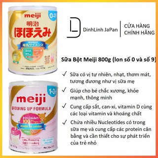 Sữa bột meiji nội địa nhật bản 800g