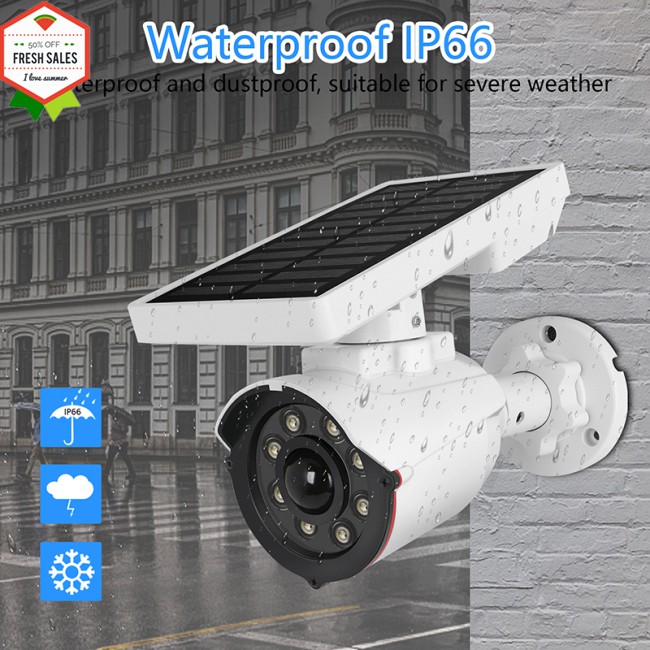 Camera Giám Sát Bằng Năng Lượng Mặt Trời Chống Thấm Nước Có Đèn Led | BigBuy360 - bigbuy360.vn
