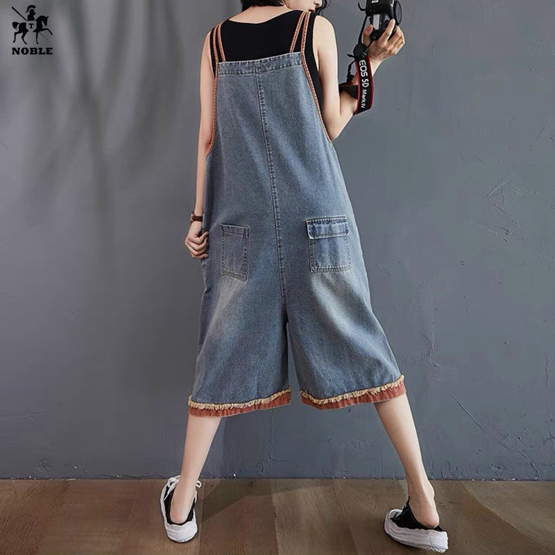 [Freeship] Yếm jean nữ thụng rộng cá tính thời trang Noble TP22