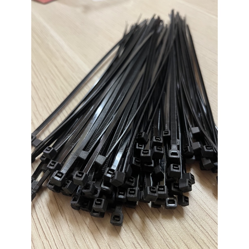 Dây rút nhựa, dây thít nhựa Diệp Tấn Phát: 3.2x300mm (30cm) một bịch 100 sợi đủ