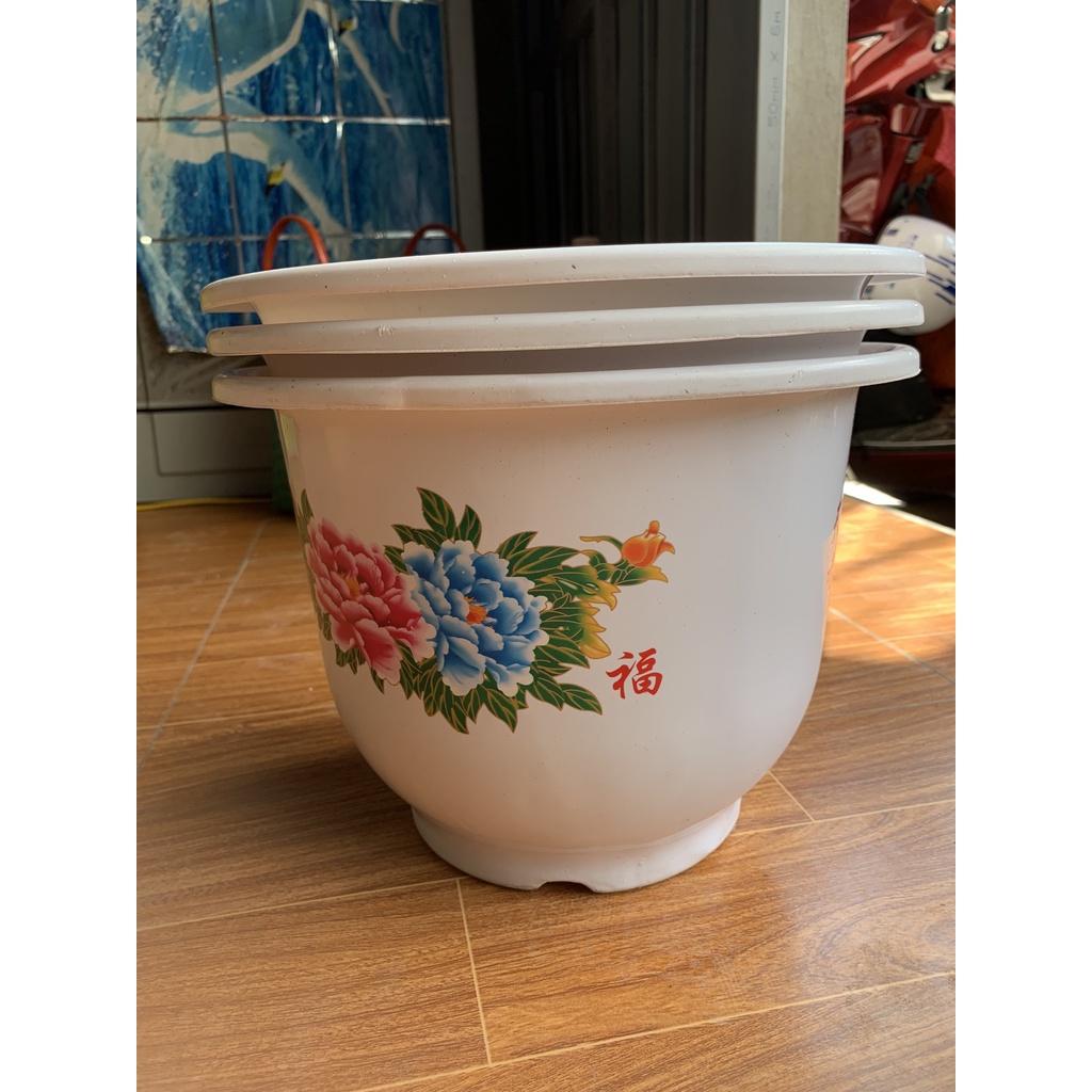 COMBO 15 CHẬU NHỰA HOA MẪU ĐƠN #H330 SIÊU ĐẸP (DỊCH TRUYỀN CHO CÂY, KEO LIỀN SẸO, BẠT PHỦ ĐẤT CHỐNG CỎ MỌC...)