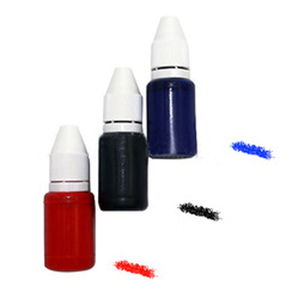 Mực đóng dấu màu đỏ/ đen/ xanh dương 10ml dùng trang trí sổ tay DIY