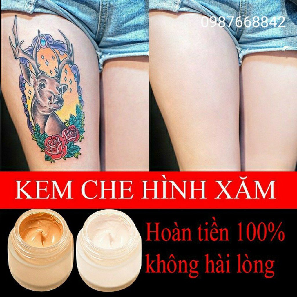 Kem Che Hình Xăm, Khuyết Điểm cover up Tattoo 30g