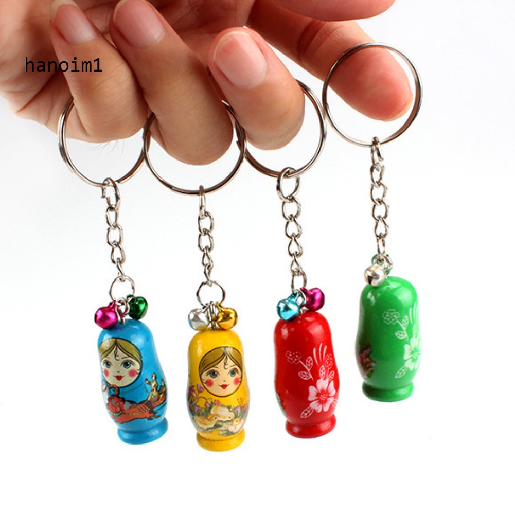 Set 12 mô hình búp bê Nga Matryoshka Matryoshka Matryoshka có móc khóa dễ thương độc đáo cho bé