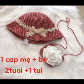 9 mũ bé. 2 mũ mẹ. 2 túi