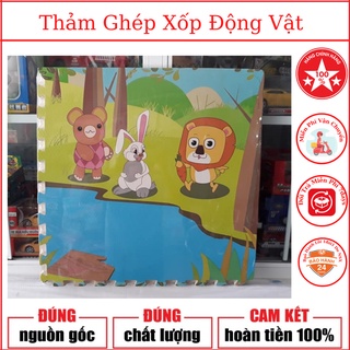 Thảm Xốp Ghép Lót Sàn Hình Động Vật 60*60cm dày 1cm-Xốp Lót Trải Nền Nhà Bộ 4 Miếng