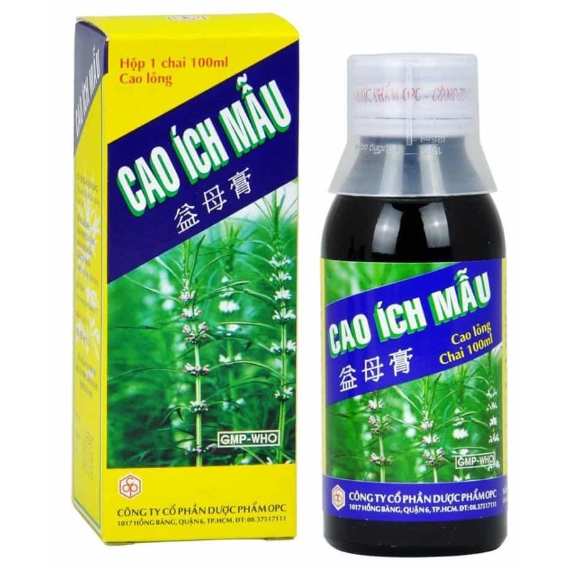 CAO ÍCH MẪU ĐIỀU HOÀ KINH NGHUYỆT CHAI 100 -180ml