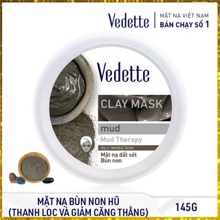 🥭 mặt nạ đất sét bùn khoáng 145g vedette