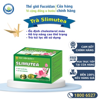 Trà Slimutea Học viện Quân y - Hộp 20 gói túi lọc - Ngăn ngừa tiểu đường, bệnh huyết áp, giảm mỡ máu
