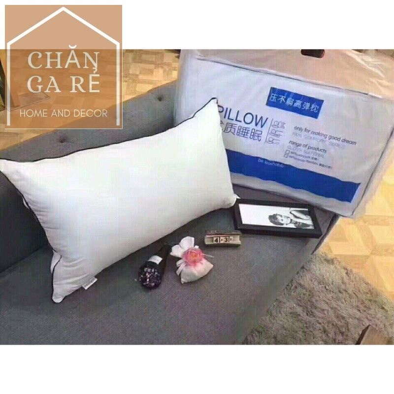 Ruột gối nằm hiltol ruột gối đầu loại to có khóa kéo kích thước 50x70cm