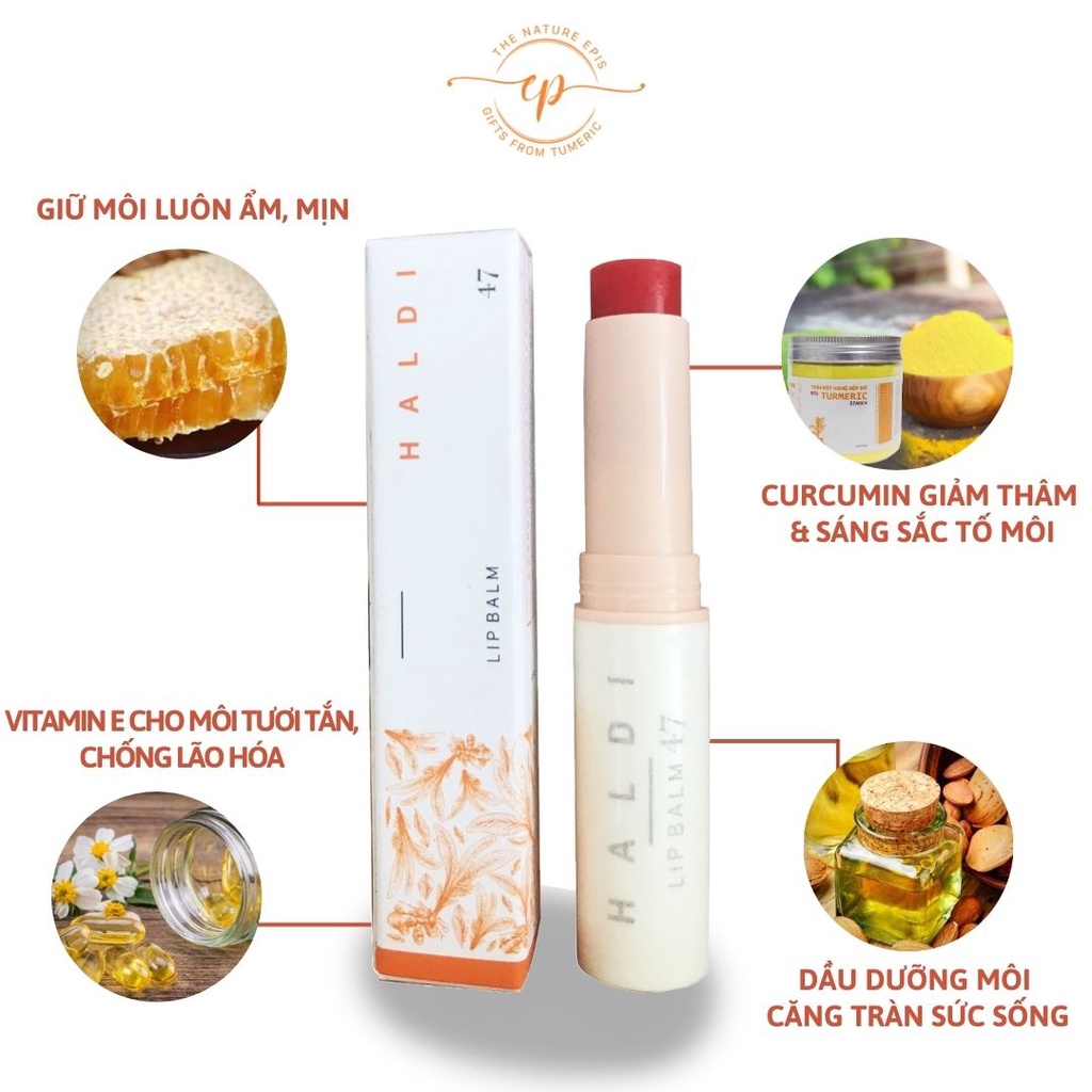 Son Dưỡng Mềm Môi, Chống Khô Nẻ, Giảm Thâm Môi, Lên Môi Tươi Tắn - Son Dưỡng Nghệ Không Màu/Có Màu Epis